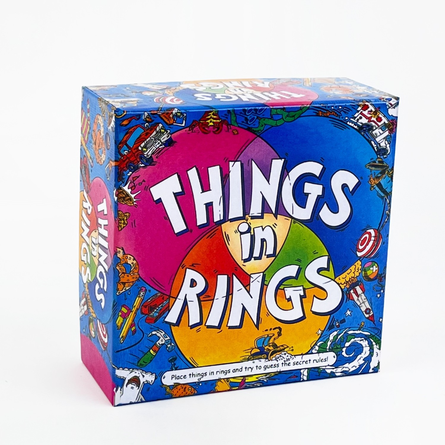 Board Game For 2 People - Things In Rings Family Card Lighthearted