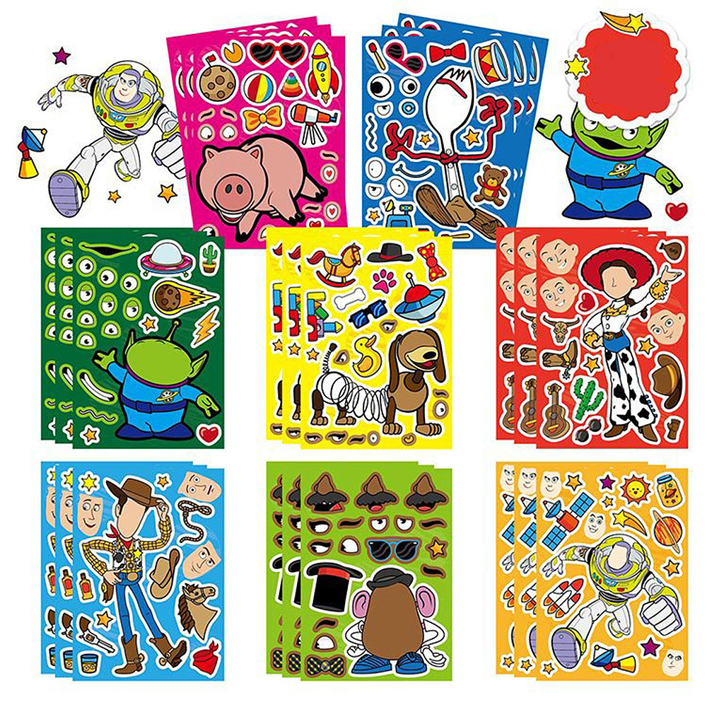 Board Game For 2 People - 8/16sheets Disney Cartoon Toy Story Buzz