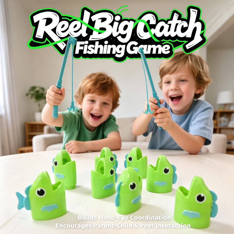 Board Game For 3 Players - Fishing Master Extendable Fishing Battle Game