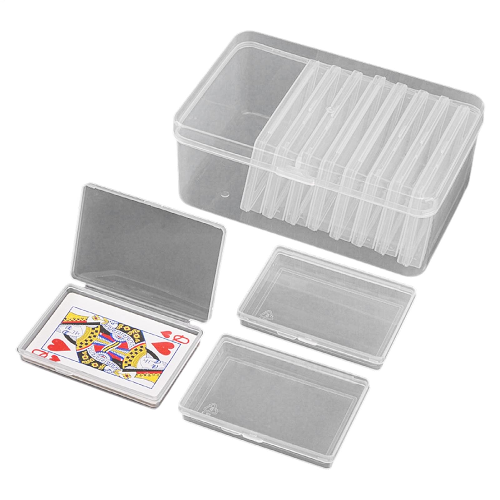Board Game Box - Playing Card Box Transparent Square Organizer