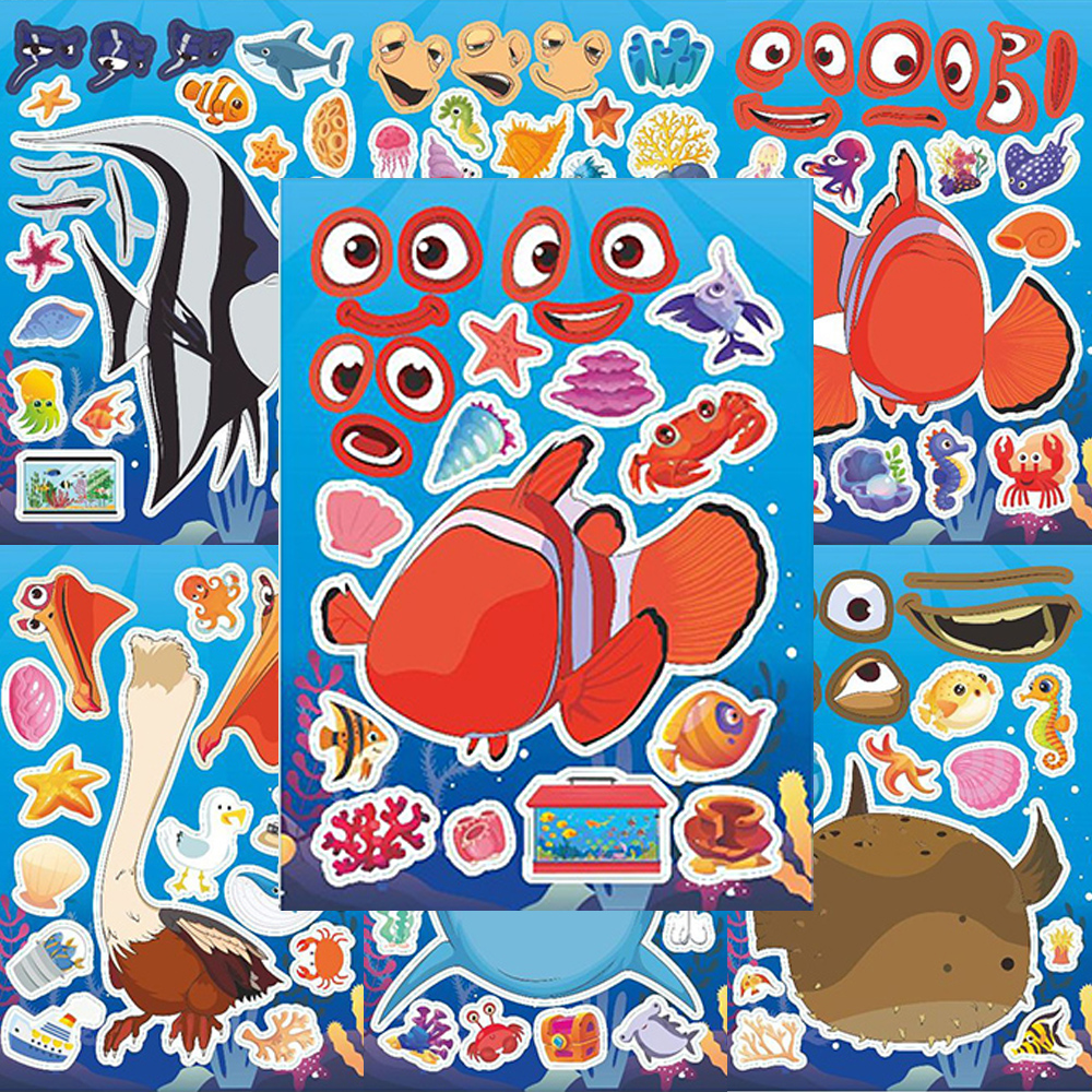 Board Game For 2 People - 8/16sheets Disney Finding Nemo Cartoon Puzzle