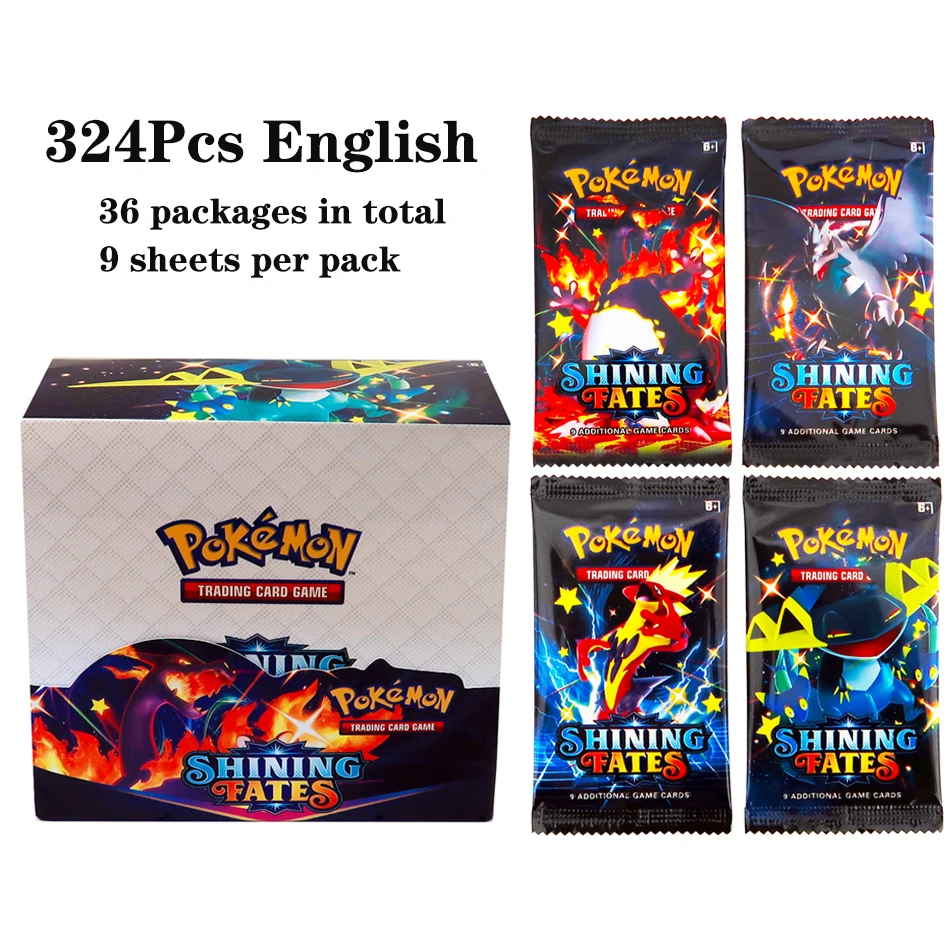 324Pcs/box Pokemon TCG: Shinin - Board Game Box บทวิจารณ์และราคา