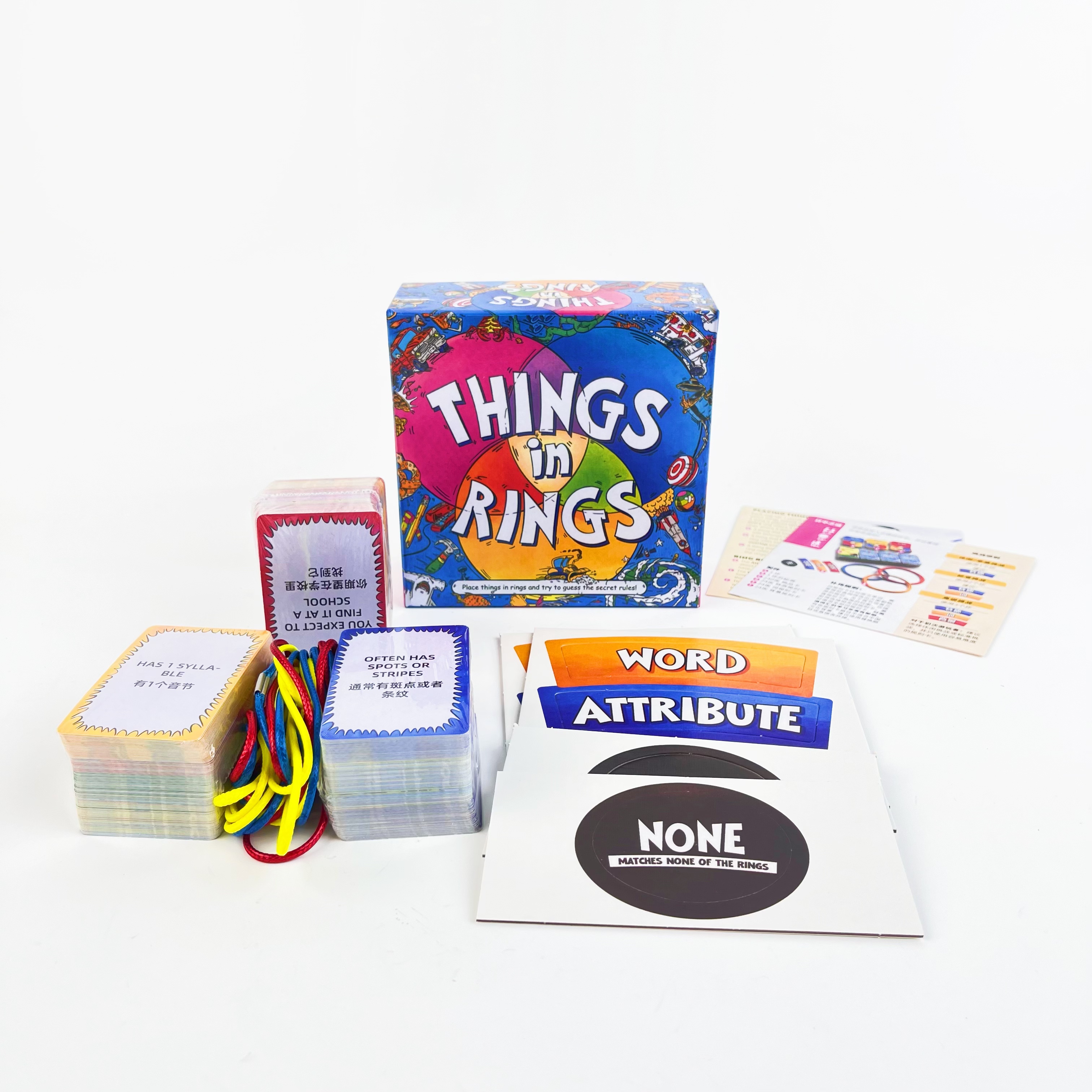 Things In Rings Family Card Li - Board Game For 2 People บทวิจารณ์และราคา