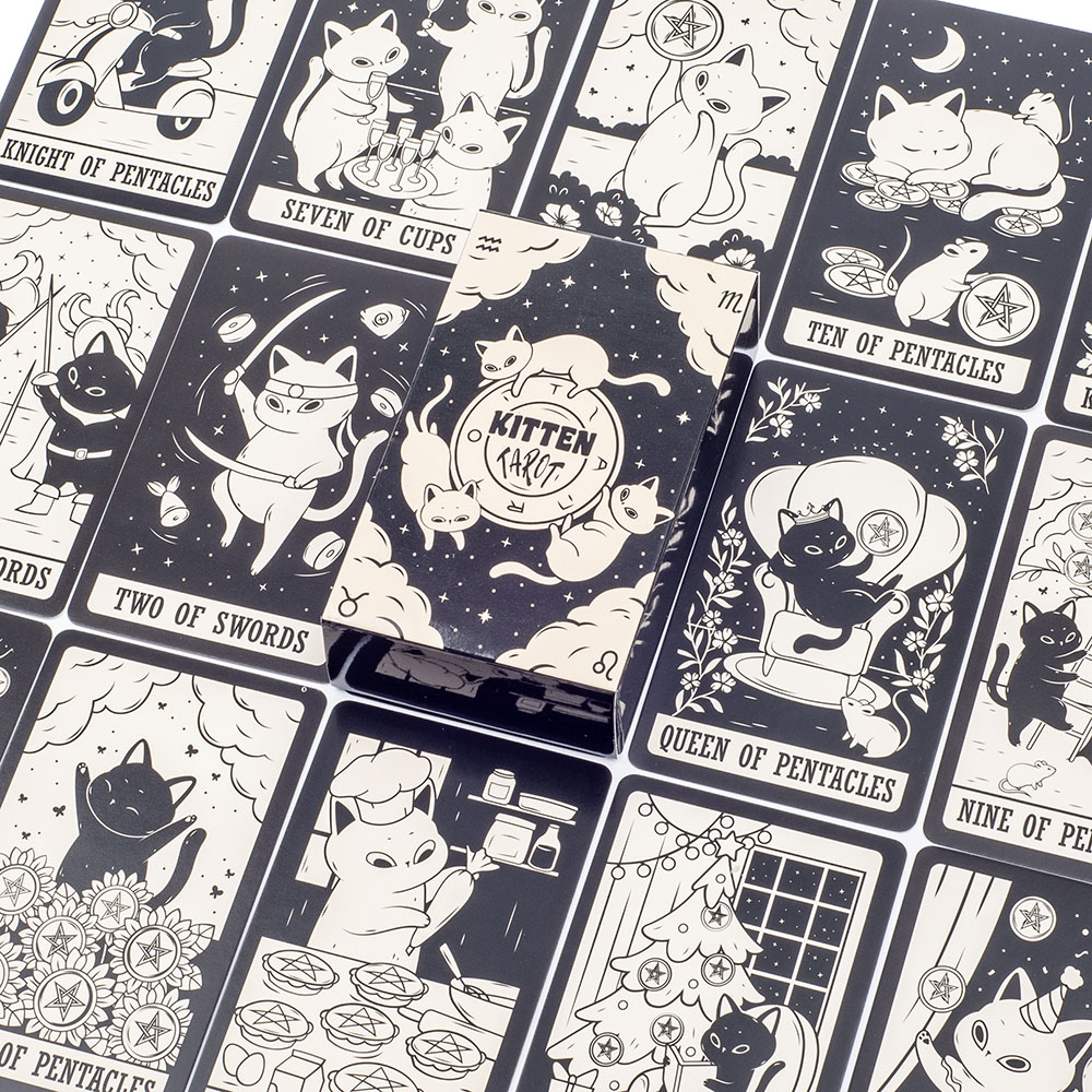 Kitten Tarot Deck 78Pcs Cute B - Board Game Oracle บทวิจารณ์และราคา