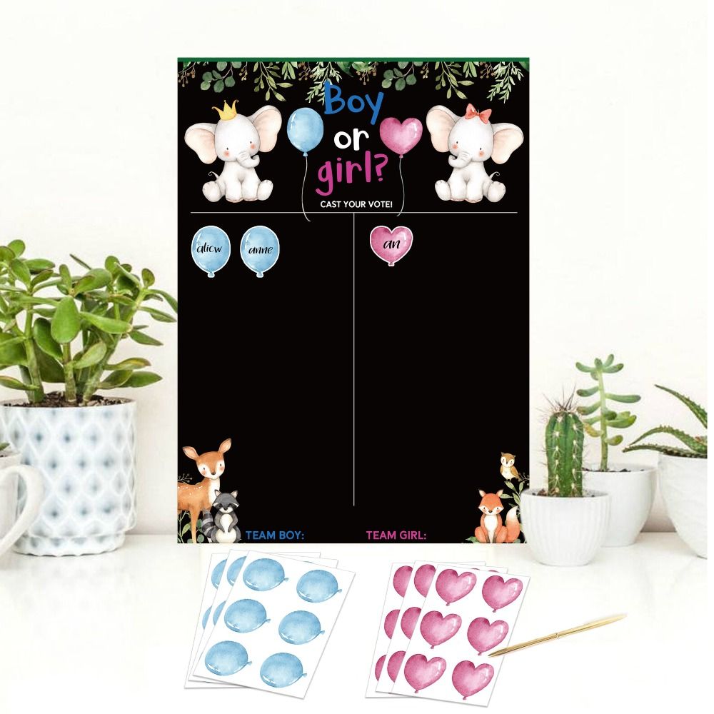 With Stickers Gender Revealed  - Board Game Who Is It บทวิจารณ์และราคา