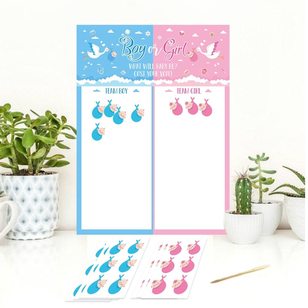 With Stickers Gender Revealed  - Board Game Who Is It บทวิจารณ์และราคา
