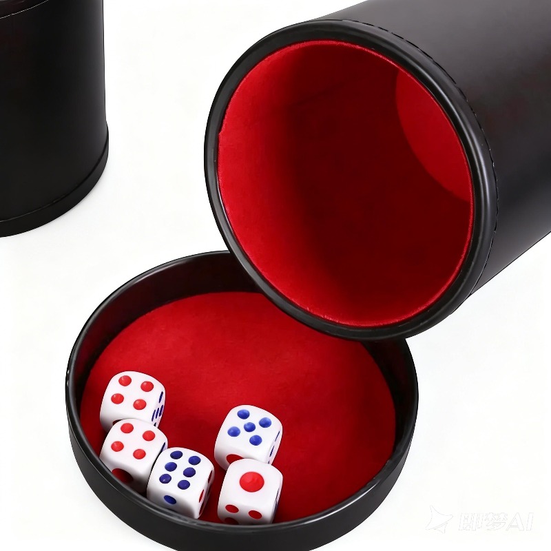 Orange Green Red Leather Dice  - Board Game Yahtzee บทวิจารณ์และราคา