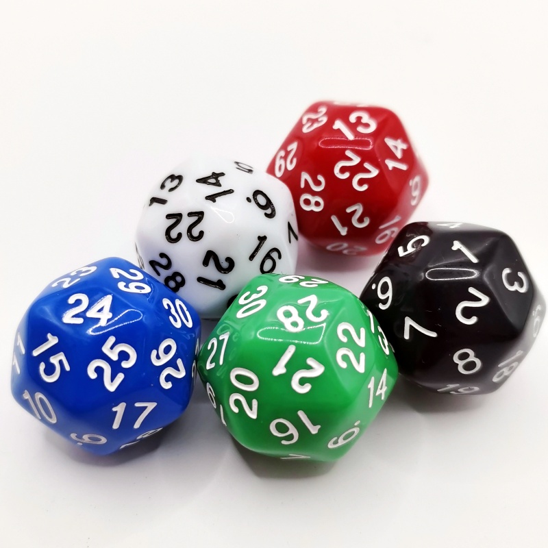 5pcs Cube 30 Sides D30 dungeon - Board Game Yahtzee บทวิจารณ์และราคา