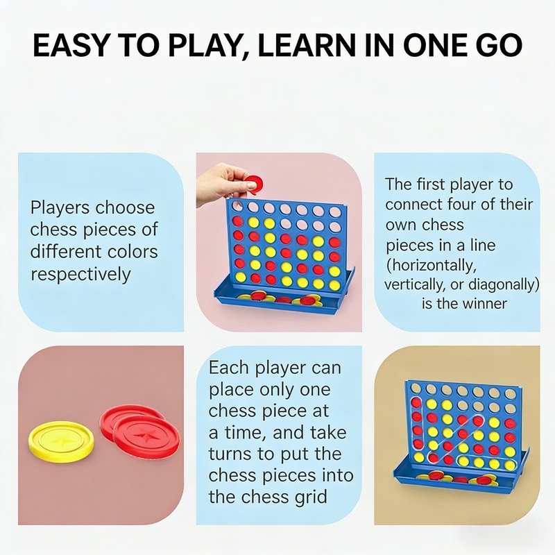 Connect 4 Game - Classic Strat - Board Game For 3 Players บทวิจารณ์และราคา
