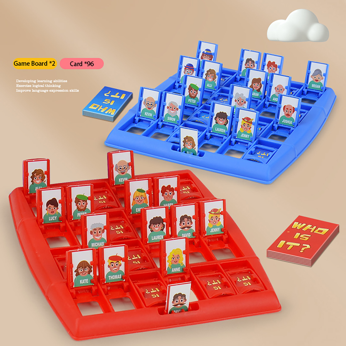 Family Guessing Board Game Who - Board Game Who Is It บทวิจารณ์และราคา