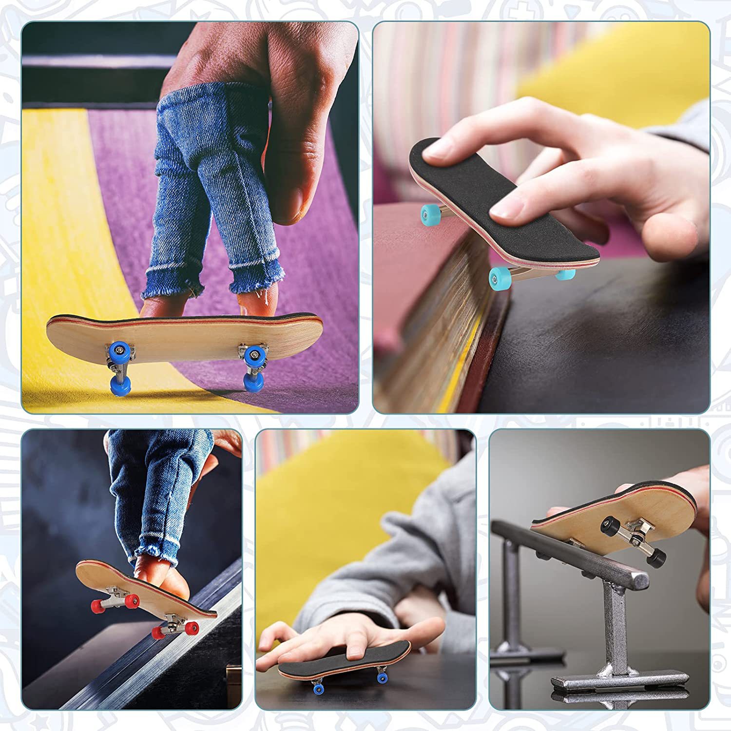 Puzzle Toy Finger Skateboard M - Board Game For 2 People บทวิจารณ์และราคา