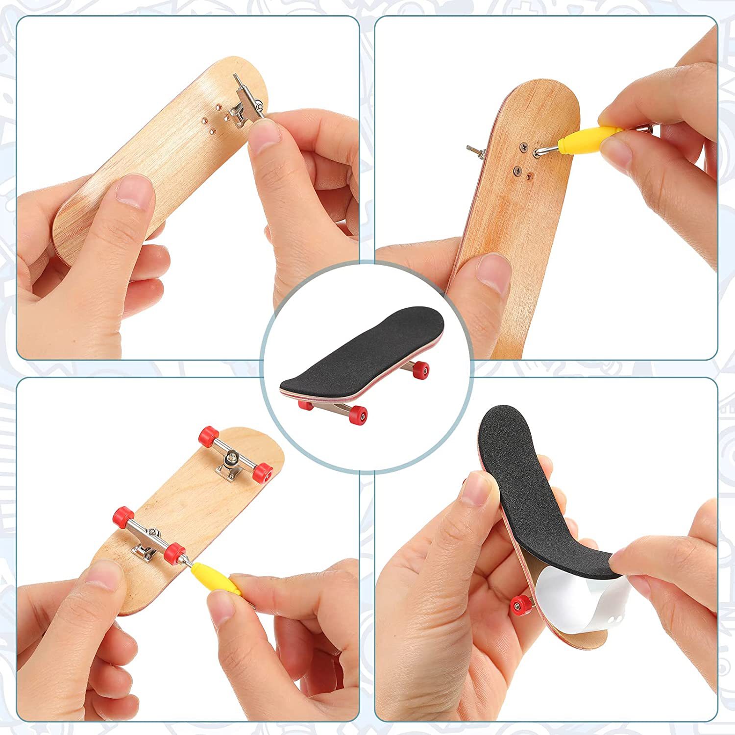 Puzzle Toy Finger Skateboard M - Board Game For 2 People บทวิจารณ์และราคา