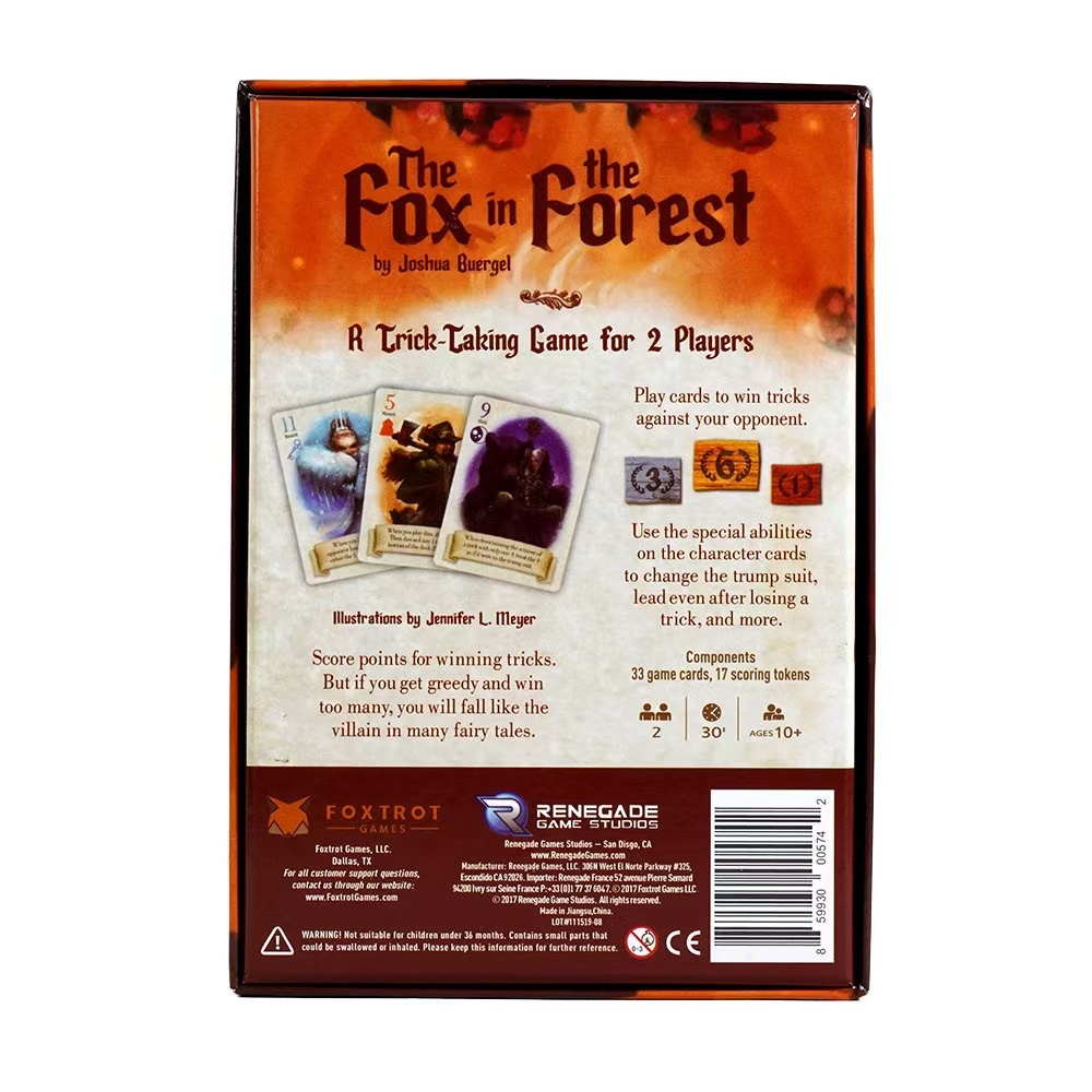 The Fox in the Forest, Social  - Board Game For 2 People บทวิจารณ์และราคา