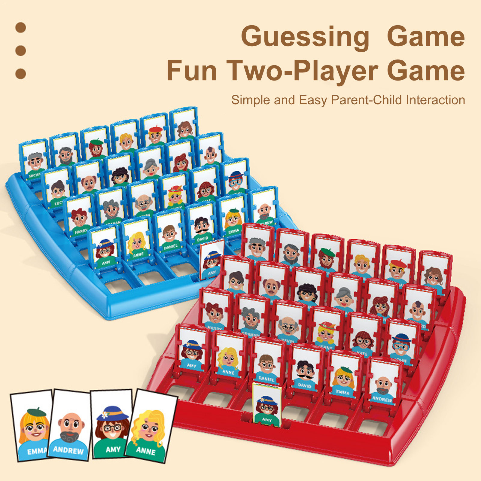 Two-Player Educational Toy Int - Board Game Who Is It บทวิจารณ์และราคา