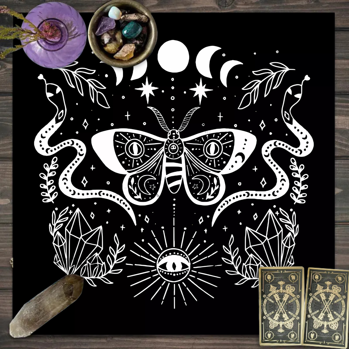 1pc Tarot card tablecloth, mys - Board Game Detective บทวิจารณ์และราคา