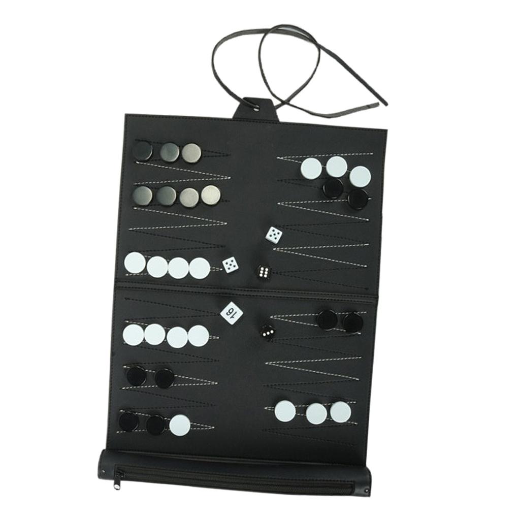 Vintage PU Leather Backgammon  - Board Game For 5 Players บทวิจารณ์และราคา