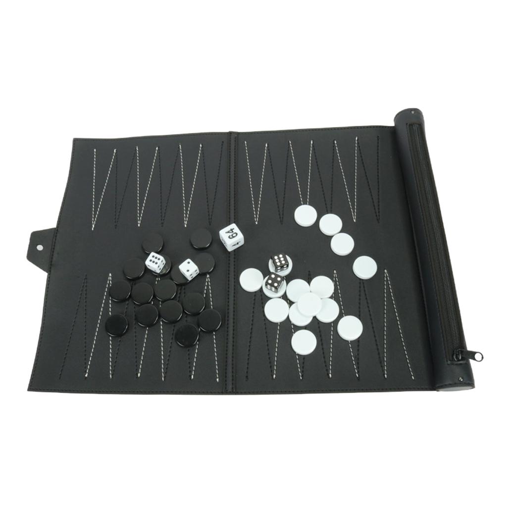 Vintage PU Leather Backgammon  - Board Game For 5 Players บทวิจารณ์และราคา
