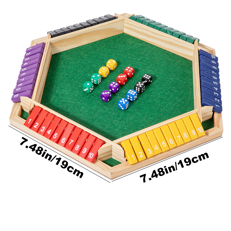 Shut The Box Dice Board Game W - Board Game For 3 Players บทวิจารณ์และราคา
