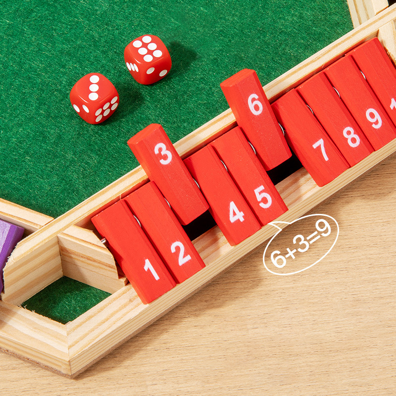 Shut The Box Dice Board Game W - Board Game For 3 Players บทวิจารณ์และราคา