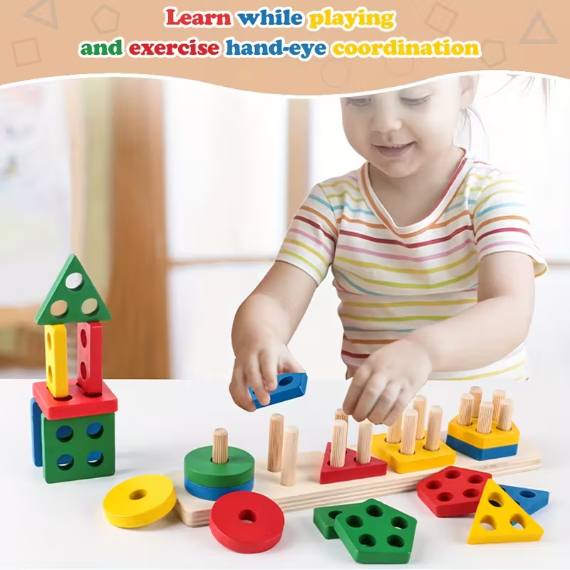 Montessori Wooden Games Baby T - Board Game For 2 People บทวิจารณ์และราคา