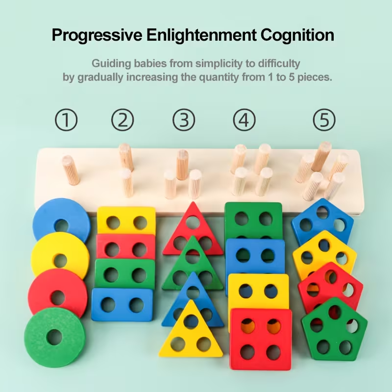 Montessori Wooden Games Baby T - Board Game For 2 People บทวิจารณ์และราคา