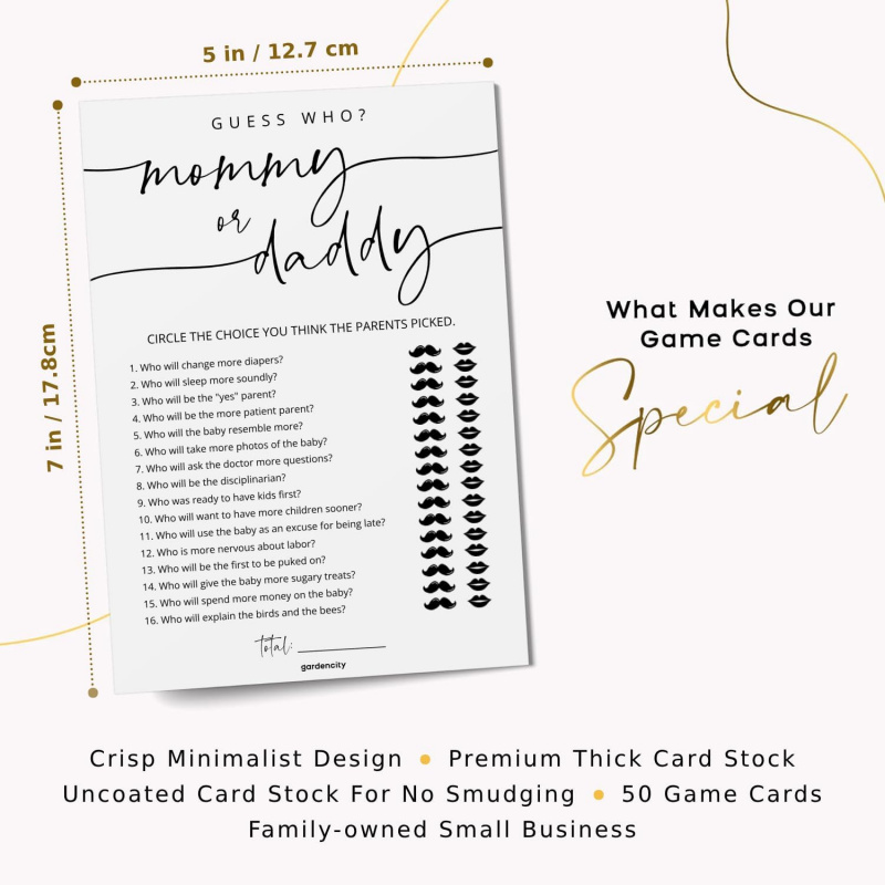 50pcs Guess Who Mommy or Daddy - Board Game Who Is It บทวิจารณ์และราคา