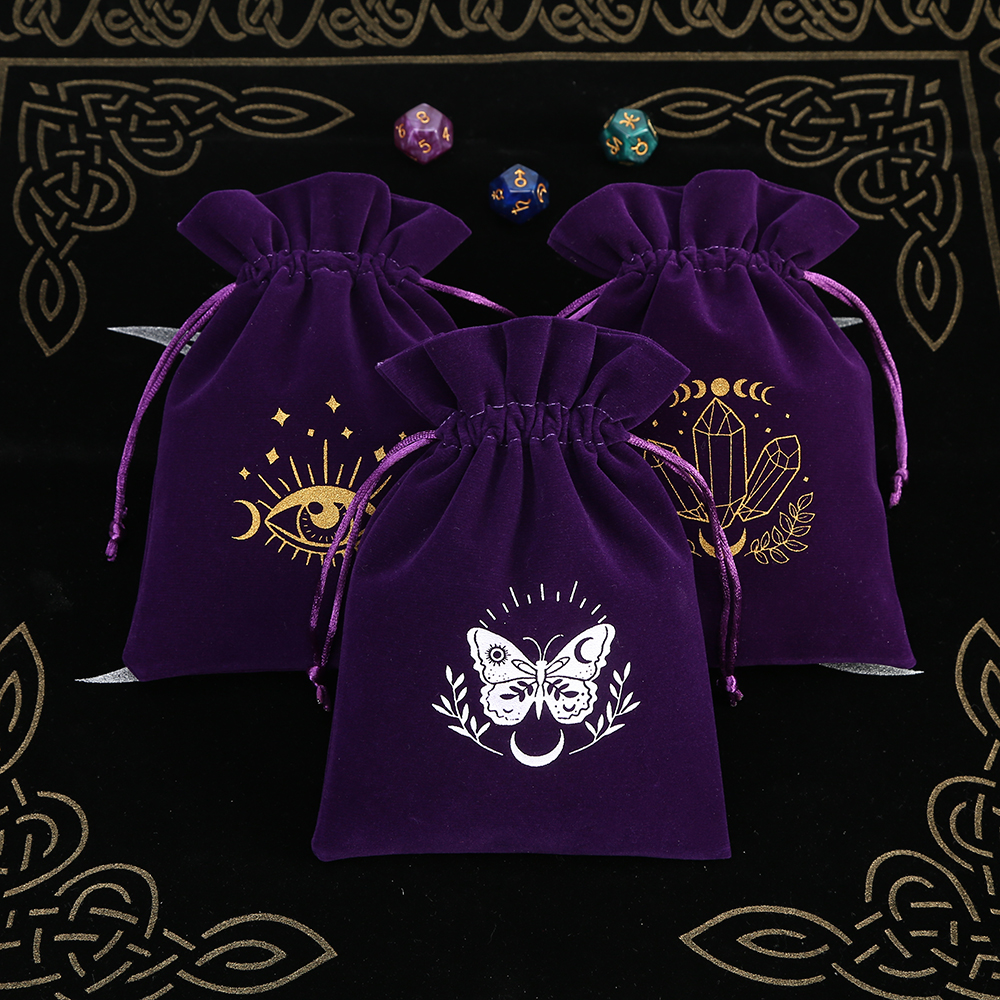 5Pcs Tarot Storage Velvet Bag  - Board Game Box บทวิจารณ์และราคา