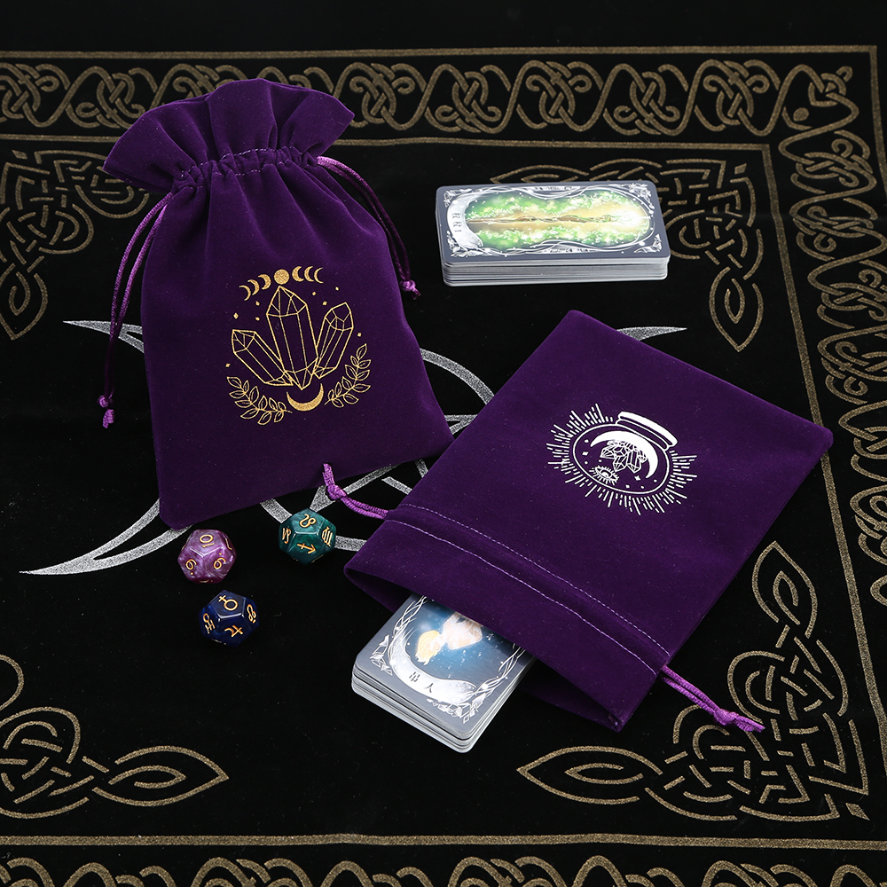 5Pcs Tarot Storage Velvet Bag  - Board Game Box บทวิจารณ์และราคา