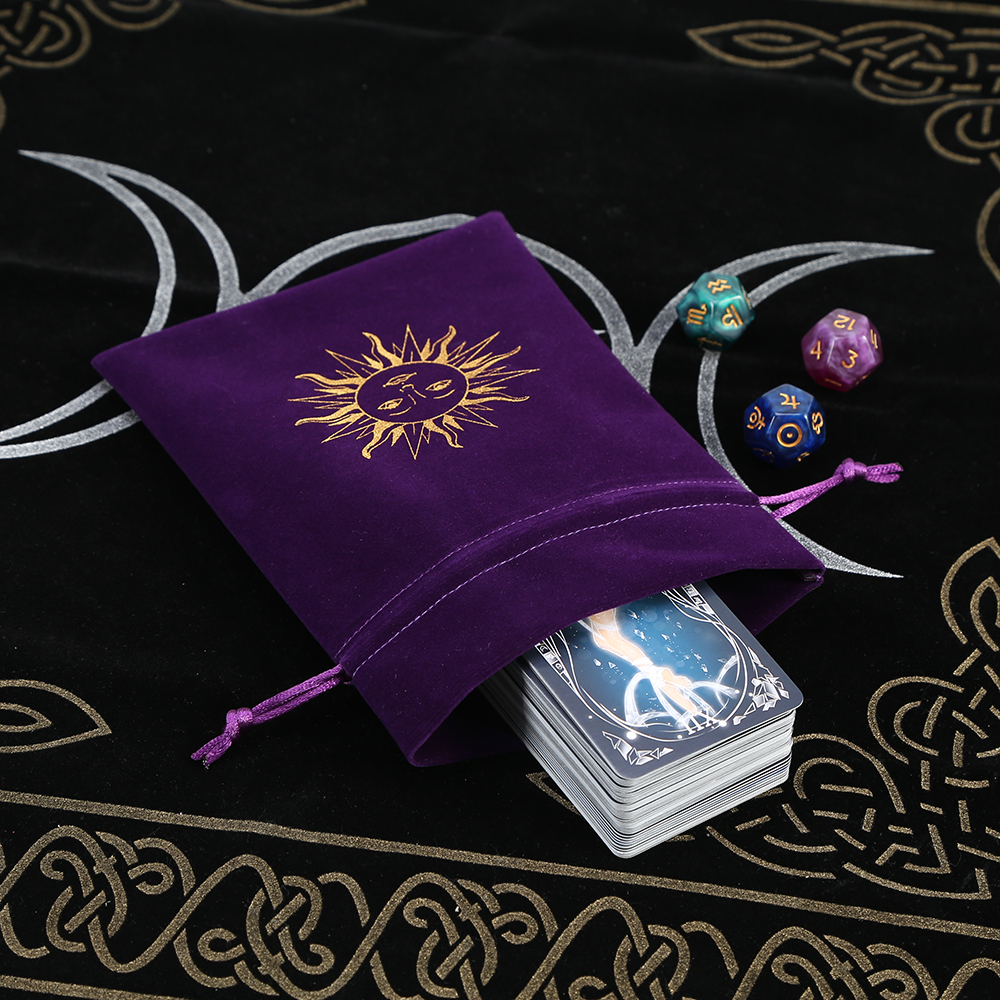 5Pcs Tarot Storage Velvet Bag  - Board Game Box บทวิจารณ์และราคา