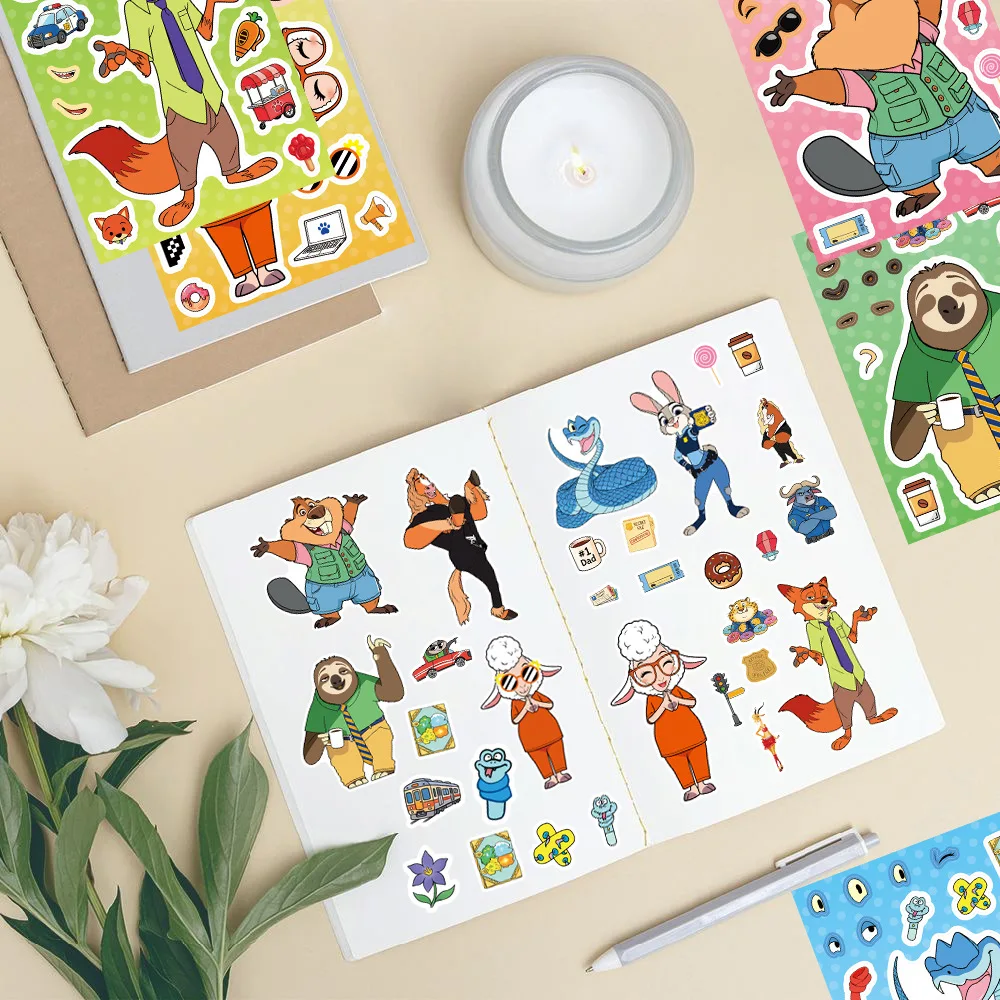 8/16Sheets Make a Face Zootopi - Board Game For 2 People บทวิจารณ์และราคา