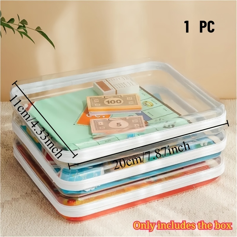1pc Large Clear Hard Shell Sto - Board Game Box บทวิจารณ์และราคา
