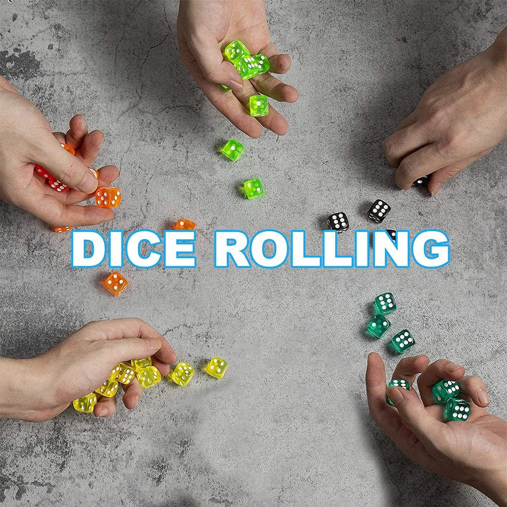 10-Color 6-Sided Dice Set, 16m - Board Game Yahtzee บทวิจารณ์และราคา