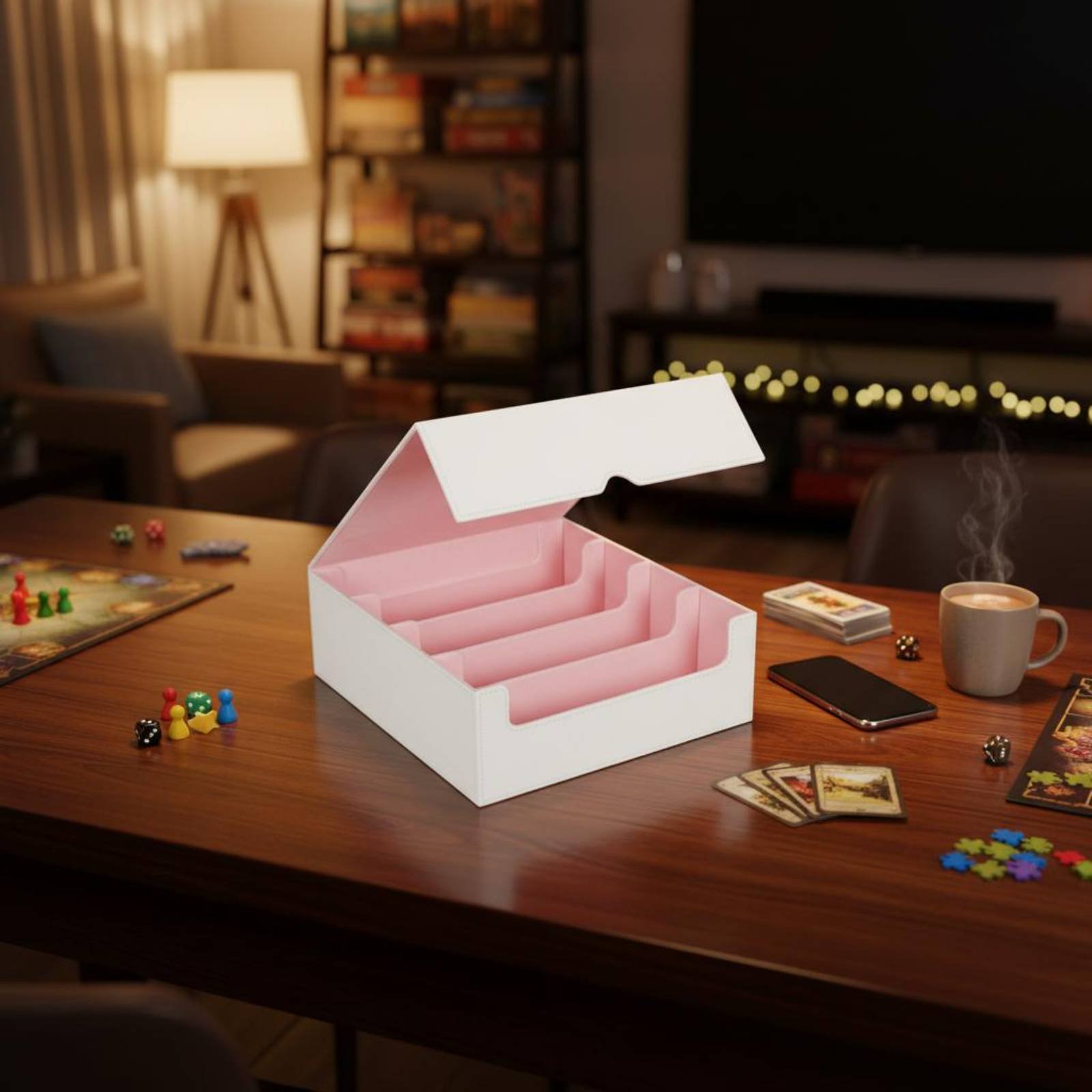 4-Row Trading Card Storage Box - Game Storage Box บทวิจารณ์และราคา