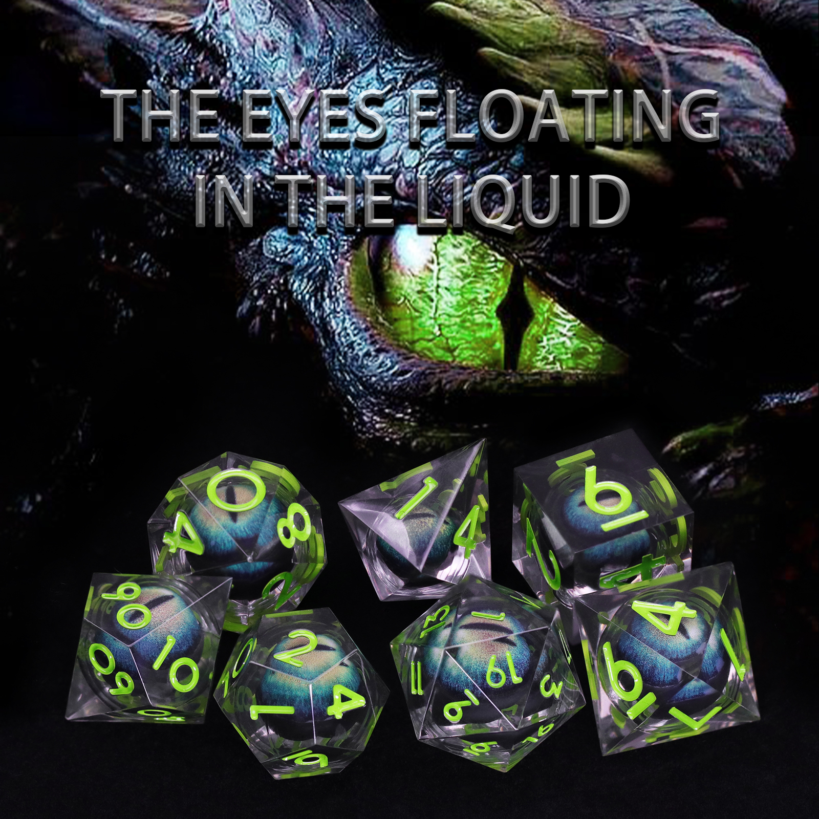 Resin DND Dice Set ZHOORQI Pol - Board Game Yahtzee บทวิจารณ์และราคา
