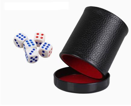 Leather Dice Cup with Lid Gree - Board Game Yahtzee บทวิจารณ์และราคา