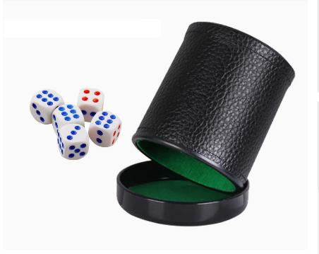 Leather Dice Cup with Lid Gree - Board Game Yahtzee บทวิจารณ์และราคา