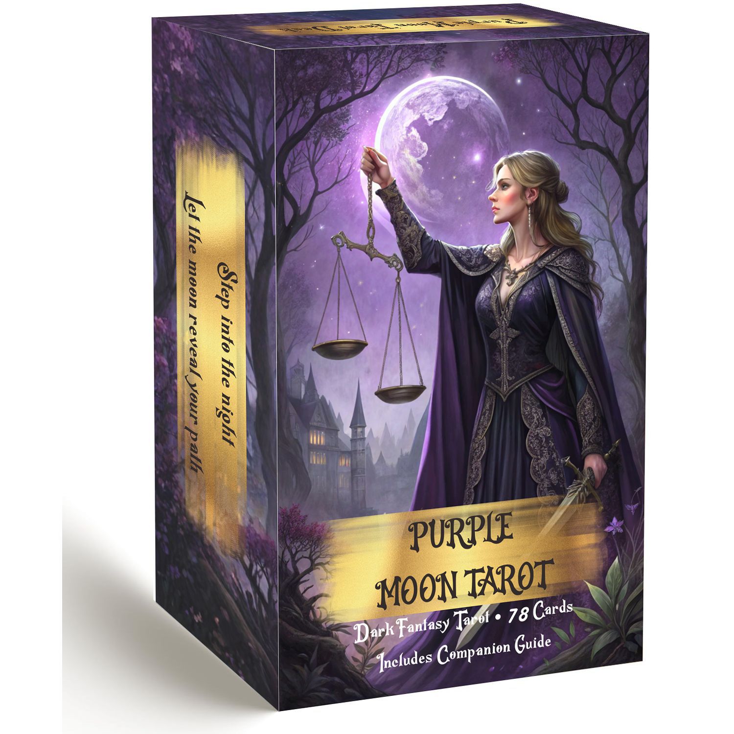 Purple Moon Tarot Cards Deck w - Board Game Oracle บทวิจารณ์และราคา
