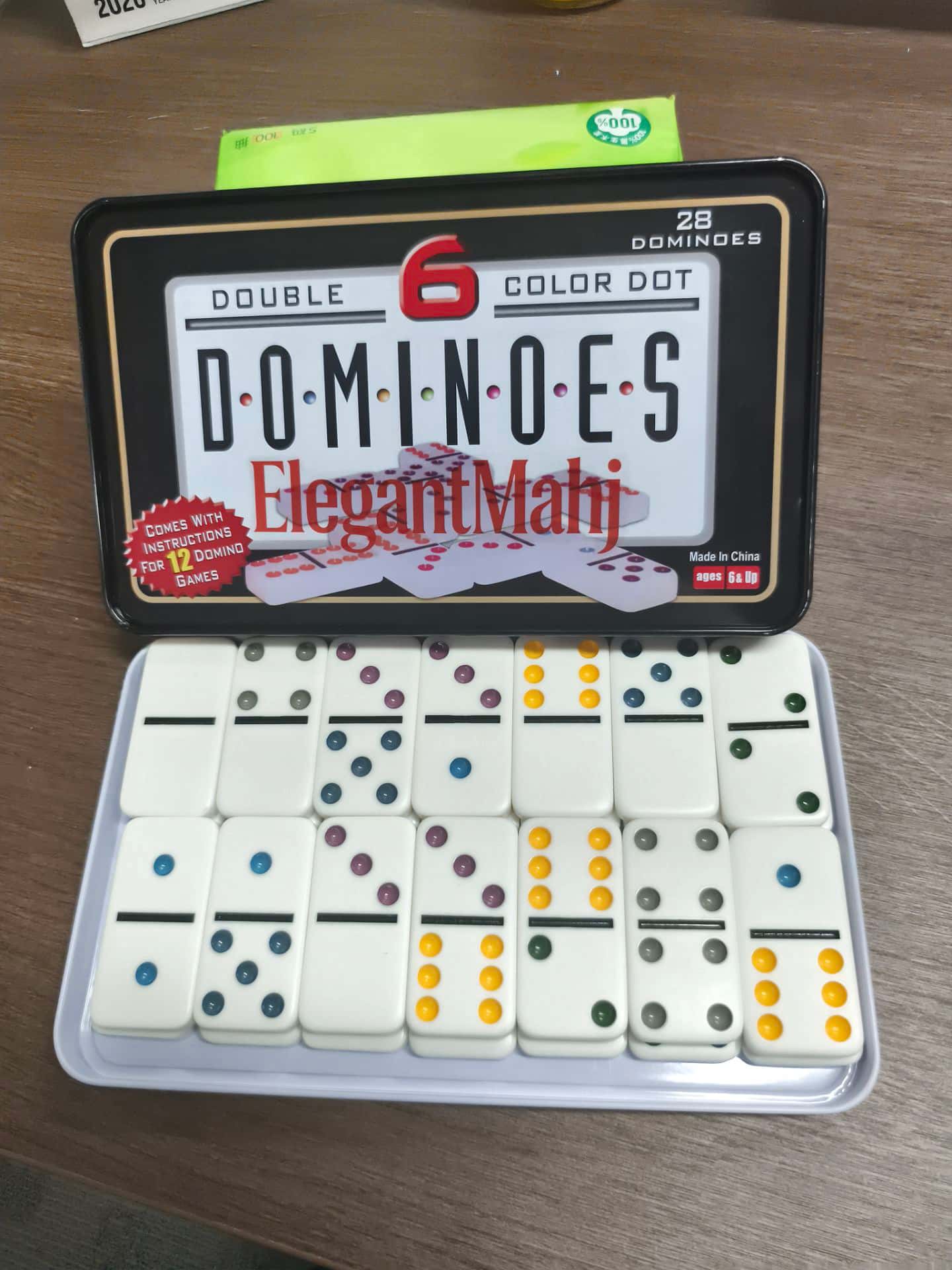 ElegantMahj Double Six Dominoe - Game Storage Box บทวิจารณ์และราคา