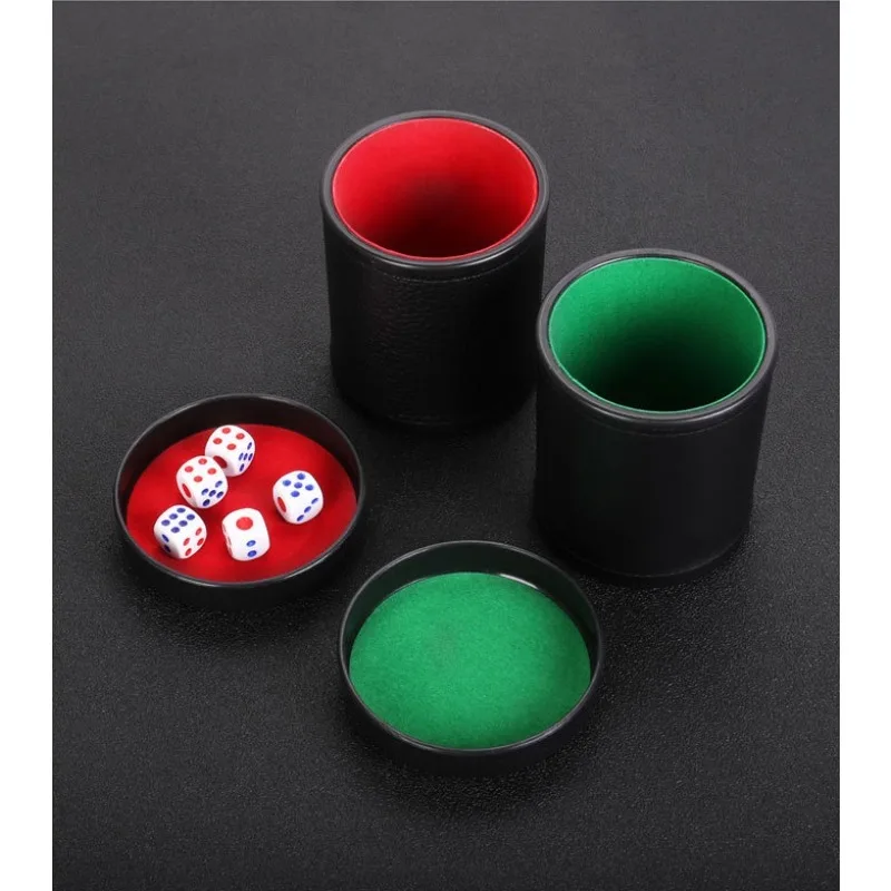 Dice Cup Set with Lid - Green/ - Board Game Yahtzee บทวิจารณ์และราคา