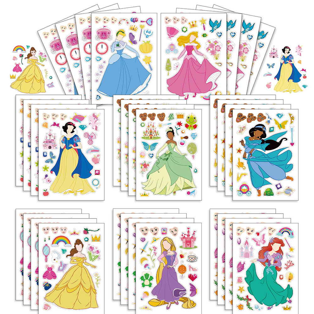 8/16sheets Cute Disney Princes - Board Game For 2 People บทวิจารณ์และราคา