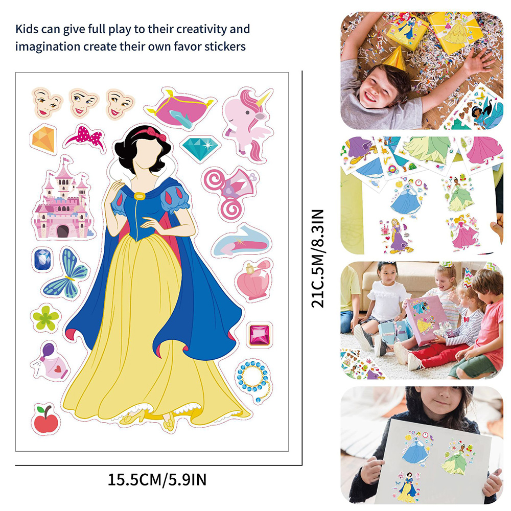 8/16sheets Cute Disney Princes - Board Game For 2 People บทวิจารณ์และราคา