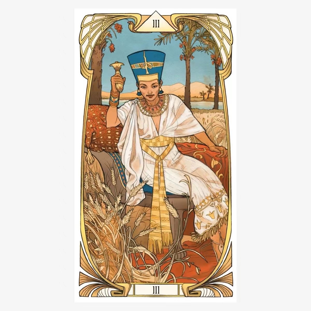 Egyptian Art Nouveau Tarot car - Board Game Oracle บทวิจารณ์และราคา
