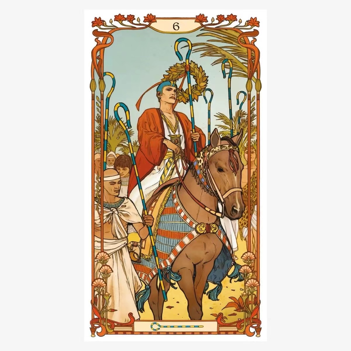 Egyptian Art Nouveau Tarot car - Board Game Oracle บทวิจารณ์และราคา