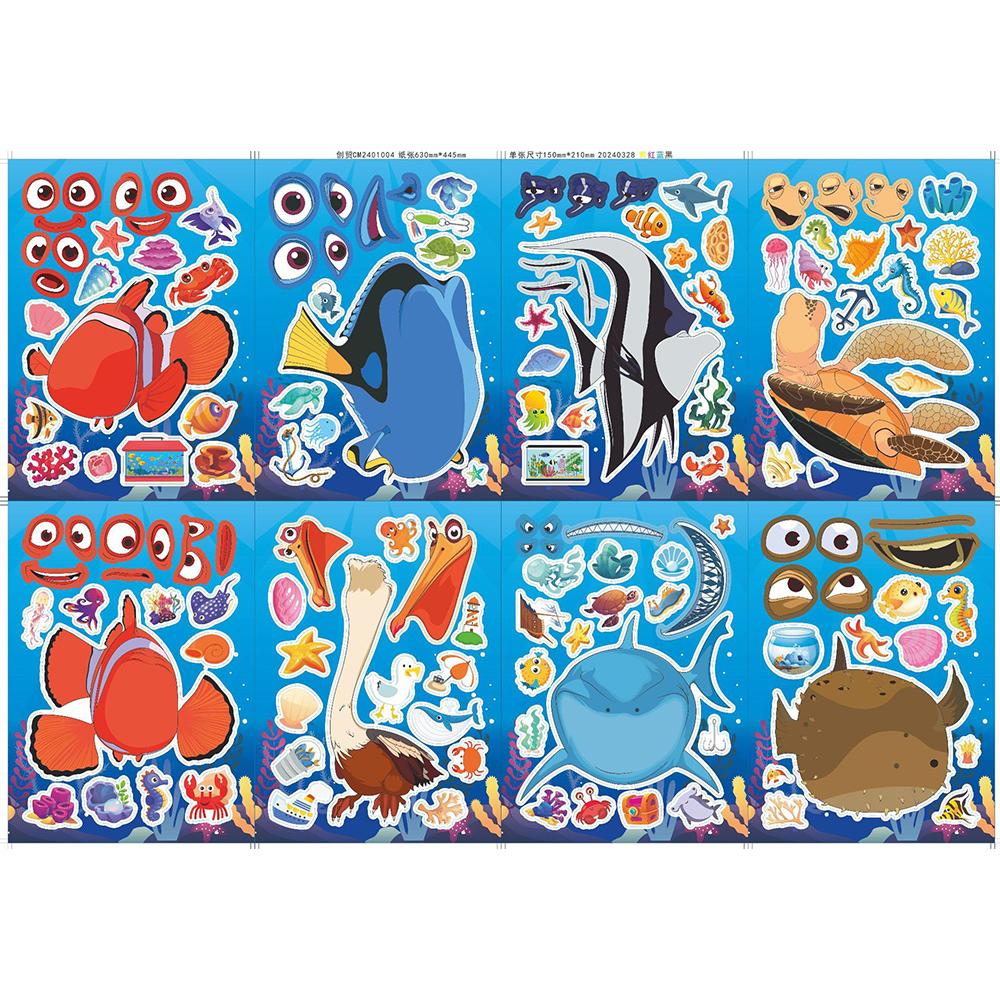 8/16sheets Disney Finding Nemo - Board Game For 2 People บทวิจารณ์และราคา